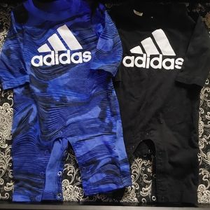 Lot Of 2 Adidas Baby Infant Size 3 Months Onsies One Pieces Authentic